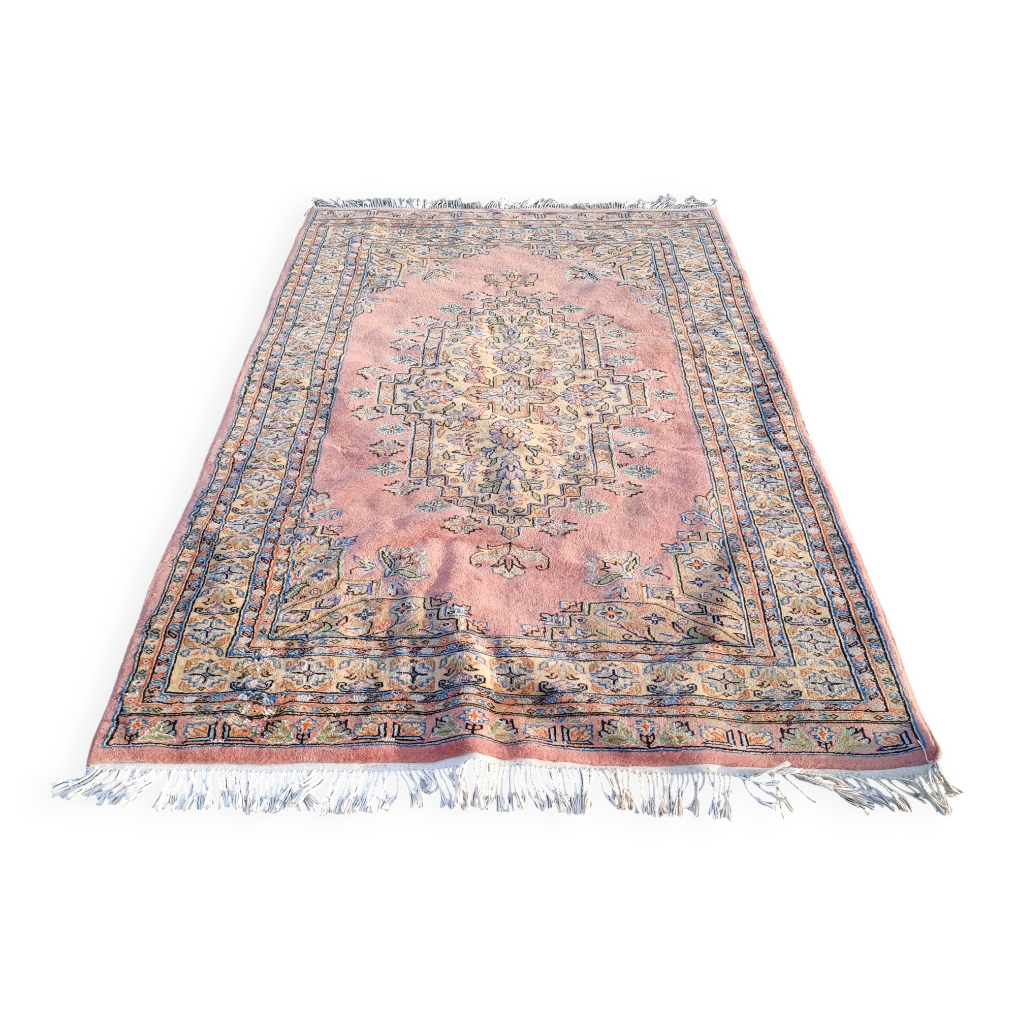 Hand-knotted wool oriental rug