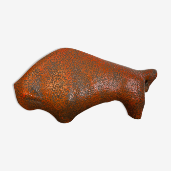 Ceramic bull from the 1970s