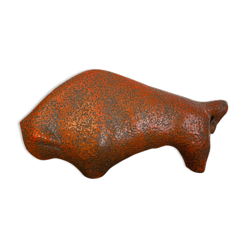 Ceramic bull from the 1970s