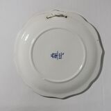 Vintage Gien earthenware plate with "Cashmere" decor