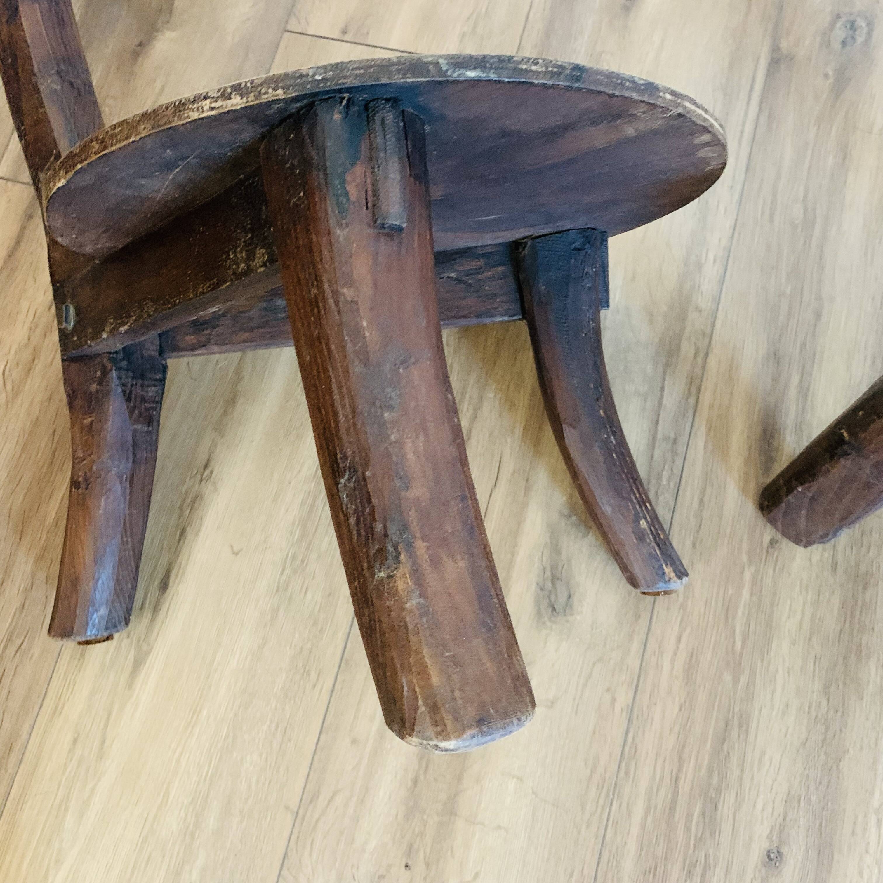 Pair of Brutalist Chairs