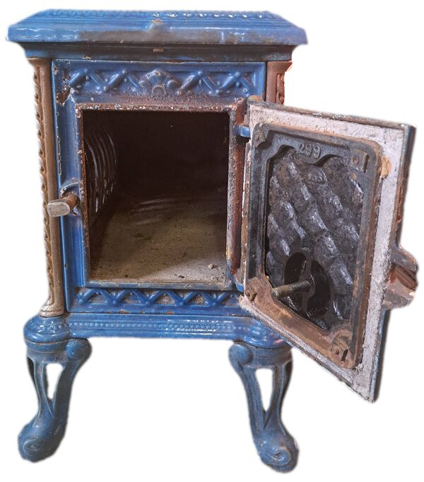 Poêle ancien décoratif Godin Chauffette n°299, 57x33x51cm