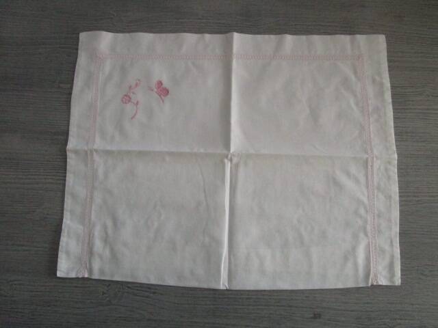 Antique embroidered child's pillowcase