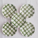 Lot de 5 assiettes à dessert Moulin des loups, Nappe