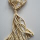Plant carrier suspension macramé wood beads