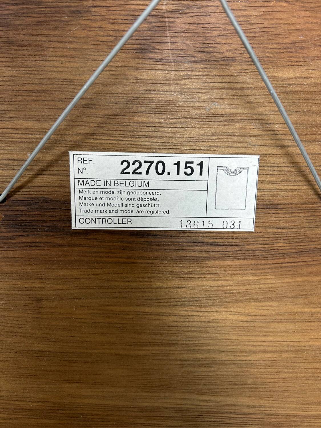 Vintage Deknudt mirror art deco style