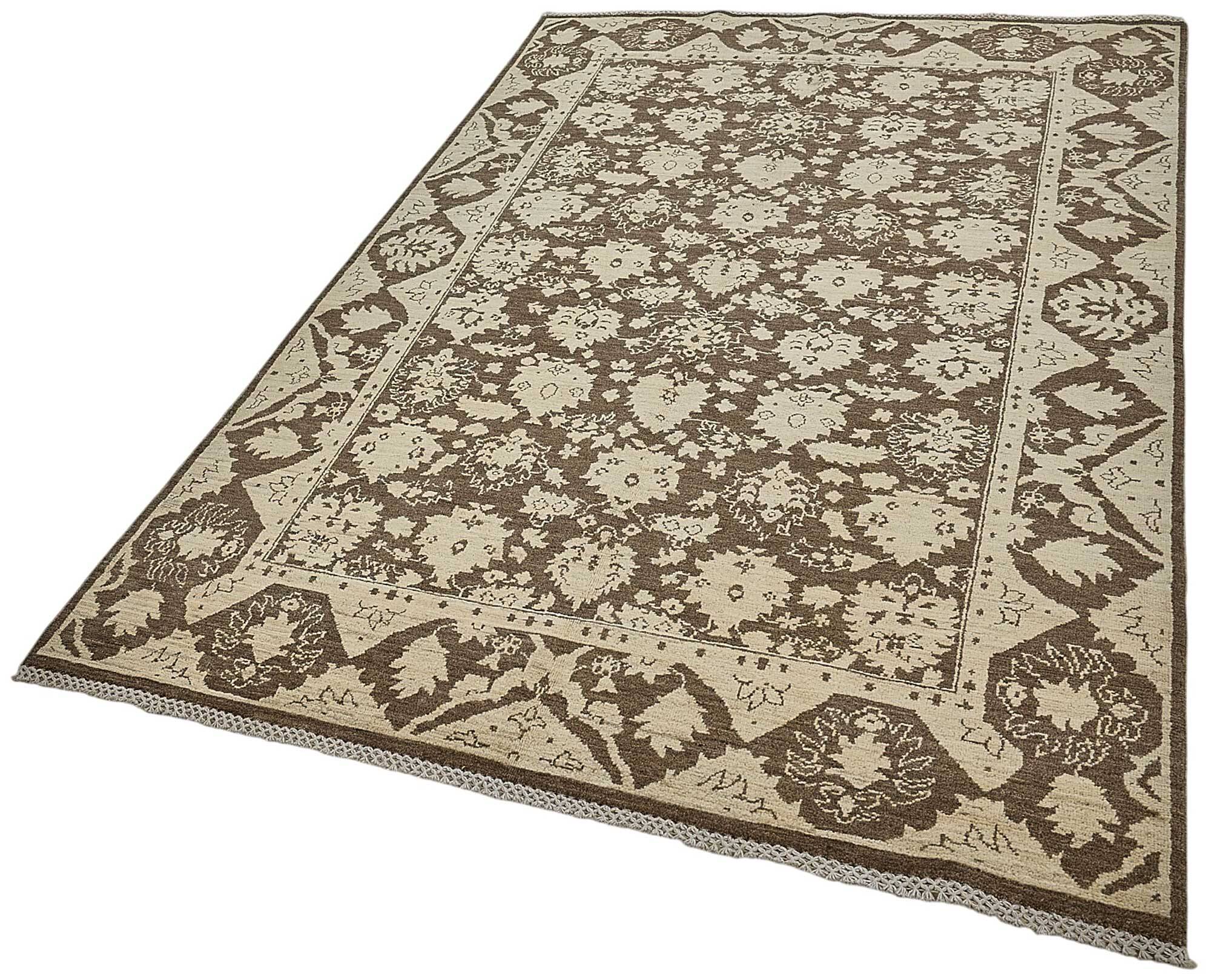 Tapis Oushak en laine noué à la main, 152 cm x 245 cm
