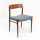 Danish teak chairs model 75 by Niels Otto Møller, Set of 4