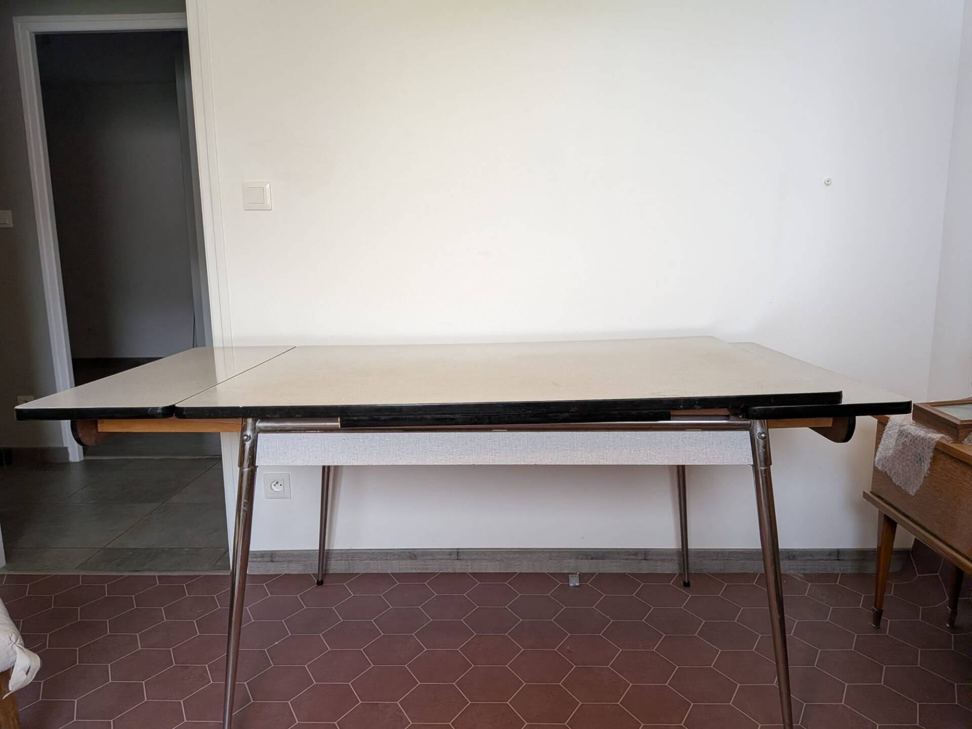 Vintage grey formica table