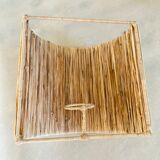 Raffia wall lamp
