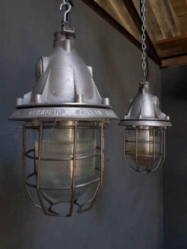 Old factory lamps