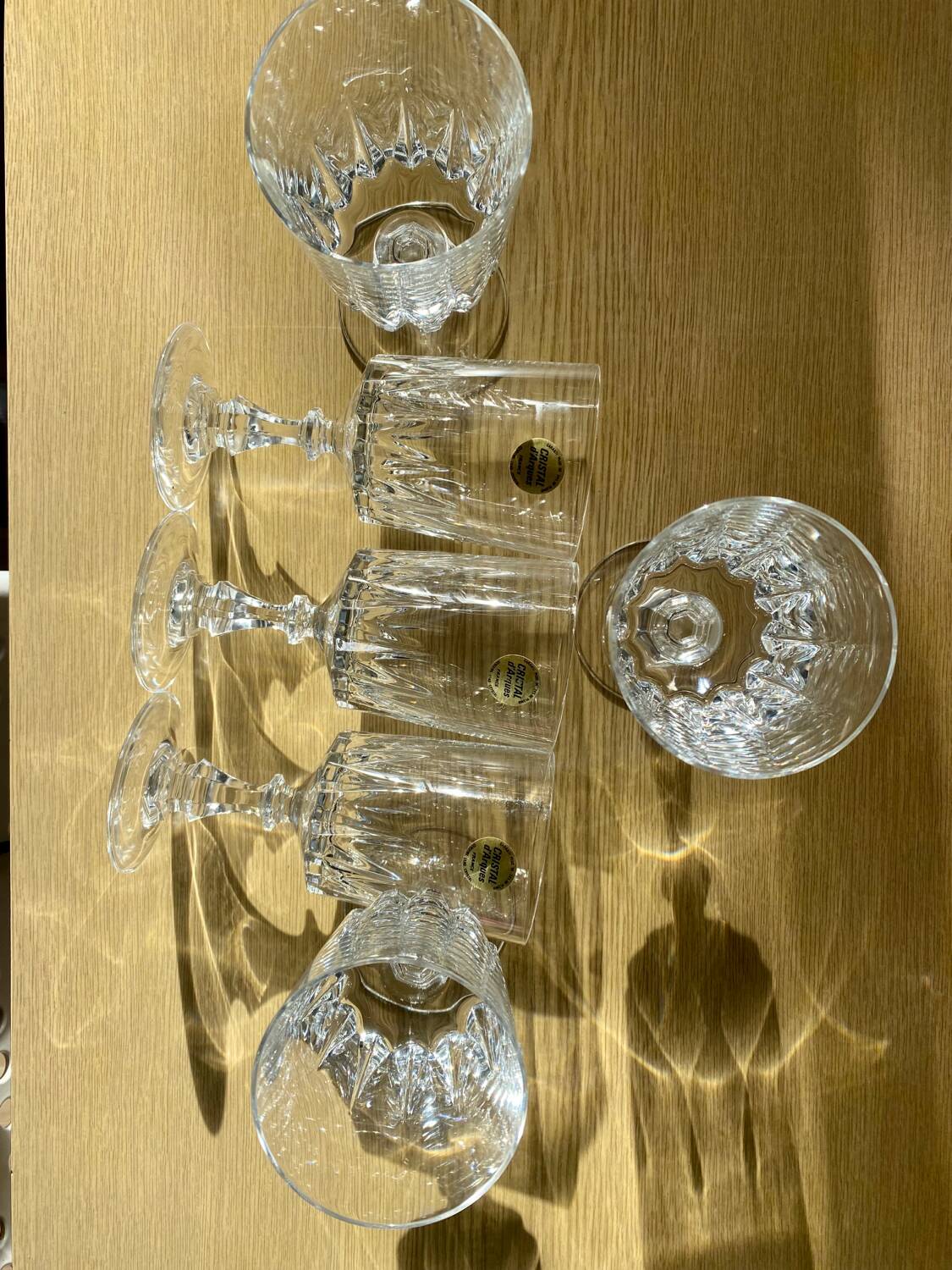 Vintage crystal stemware