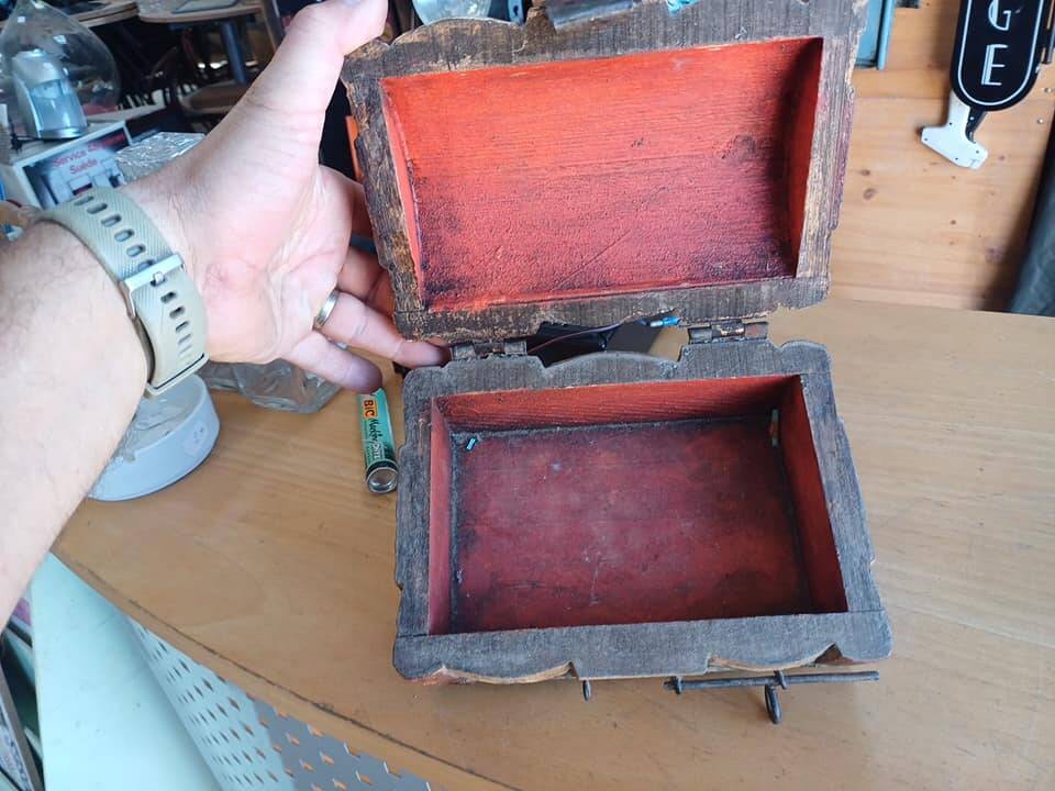 Old mini wooden chest