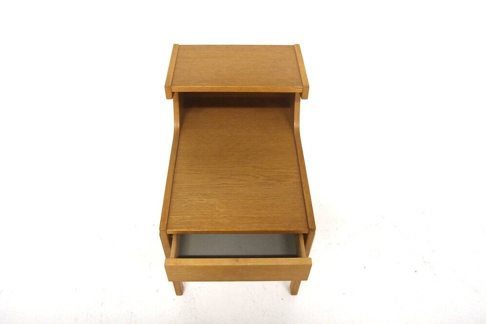 Scandinavian oak bedside table, Gustavssons Möbelfabrik, Sweden, 1960