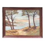 Tableau ancien la rade