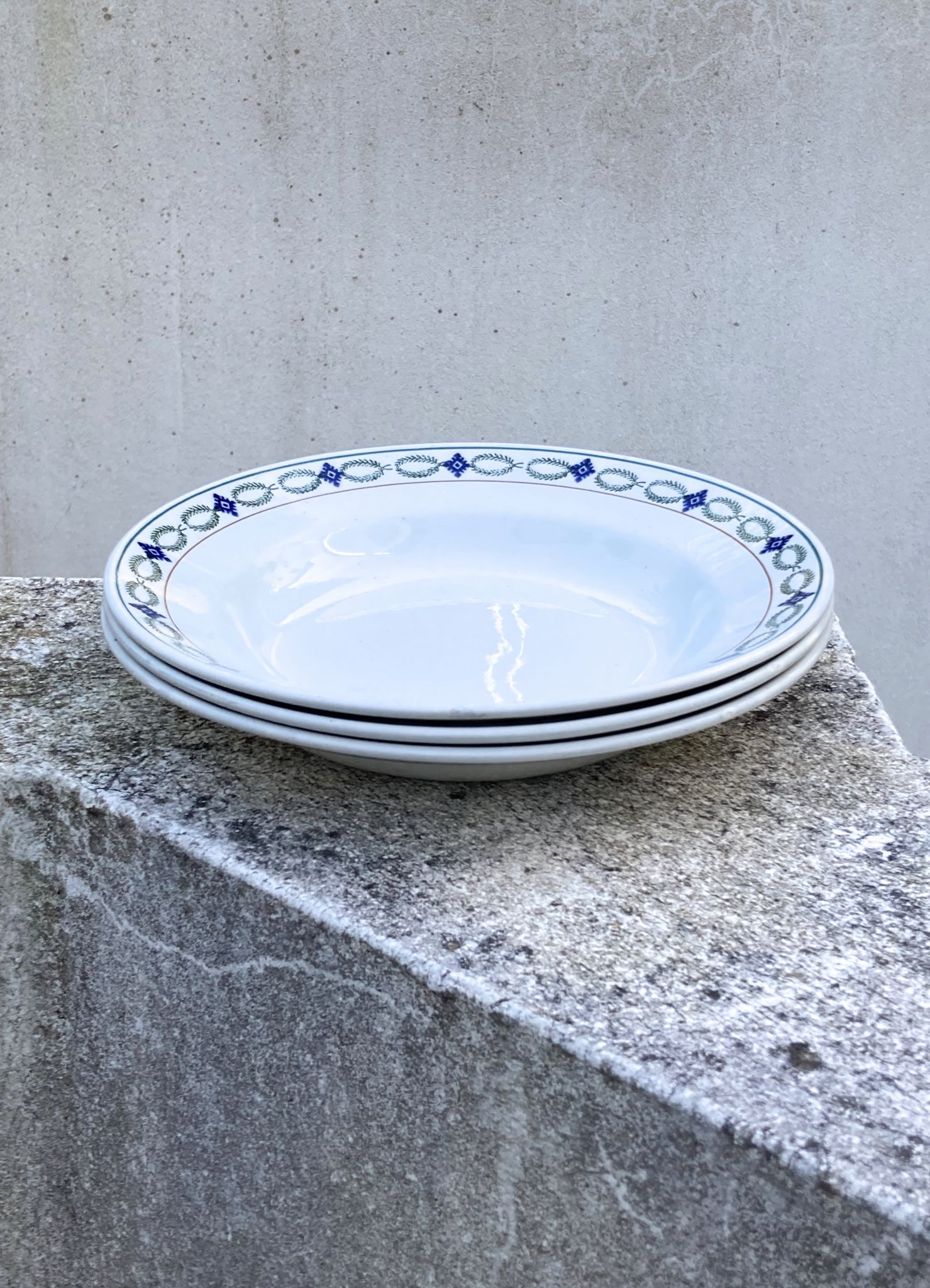 Lot of plates Saint Amand iron land