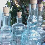 Set of old liquor bottles