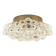 Wall lamp or recessed lamp in bubbled glass by Helena Tynell, 1960s, Limburg, Germany.