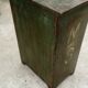 Patinated metal workshop furniture.