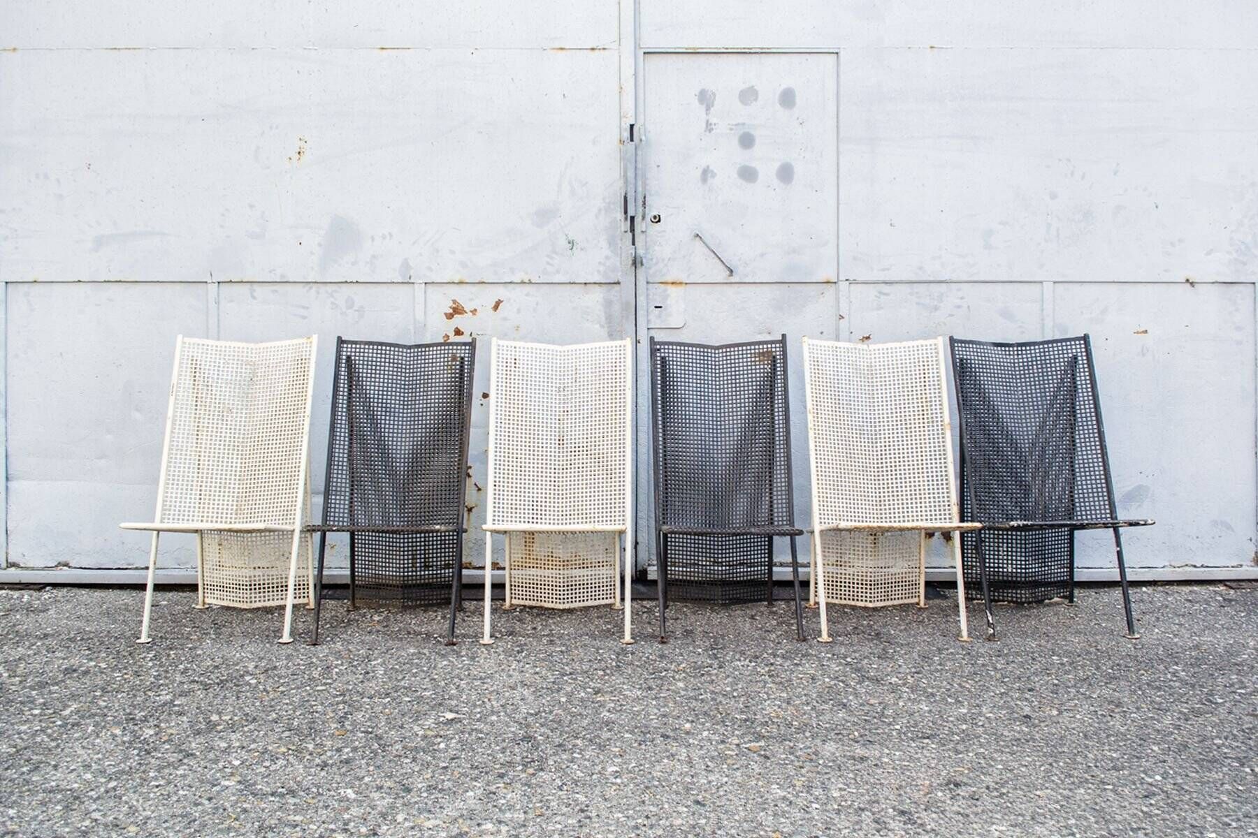 Ipotenusa chairs by Anonima Design Italia, 1970s, set of 6.