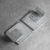 Vintage Brutalist Metal and Ceramic Entrance Door Handle by Juliette Belarti, 1960s, Set of 2