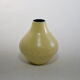 Design yellow ceramic vase, vintage 1960