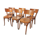Series of 6 Baumann bistro chairs