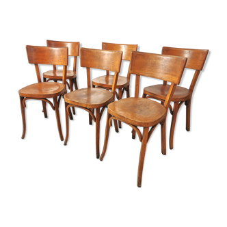 Série de 6 chaises bistrot Baumann