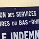 Plaque émaillée "direction vétérinaire du bas Rhin"