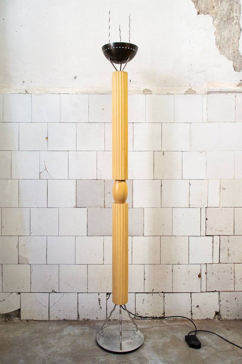 Halogen floor lamp by Ugo La Pietra for Abitare Il Tempo for Lumi, 1980s.