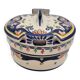 Pot avec couvercle en Porcelaine de Rouen