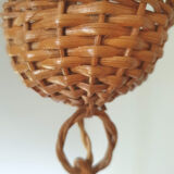 Vintage rattan hanging lamp