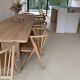 4 Chaises de bistrot en bois en forme de v