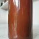 Vintage Brown Glazed Ceramic Vase: Tall Minimalist Bottle Form