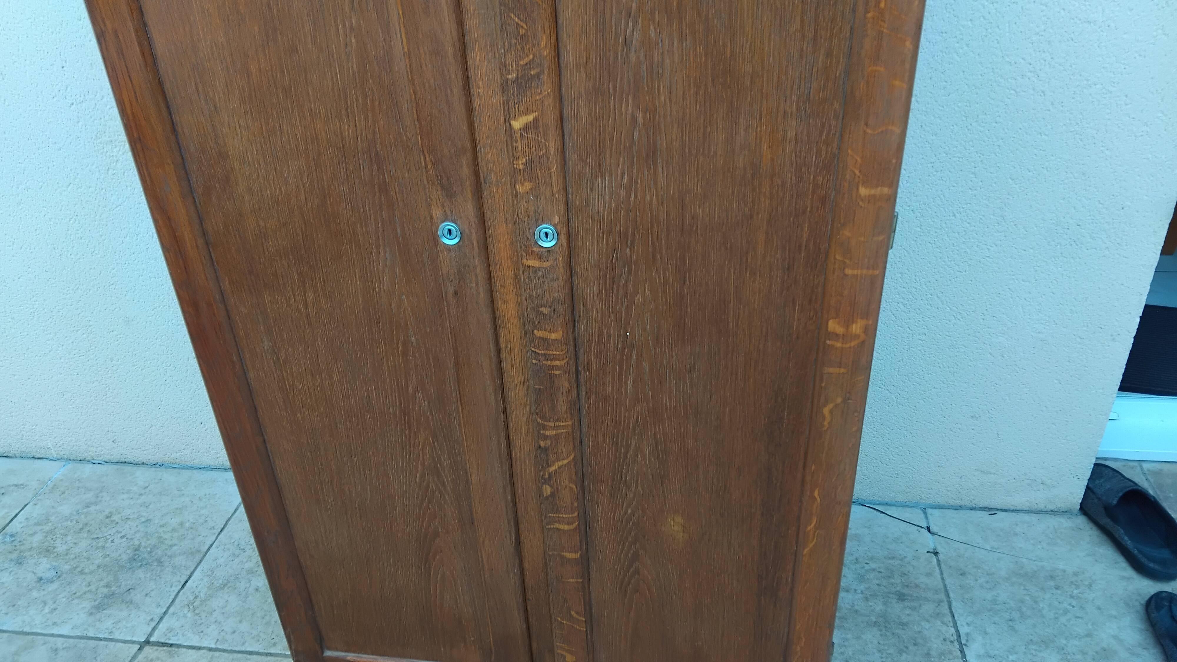 Old small double vintage wardrobe