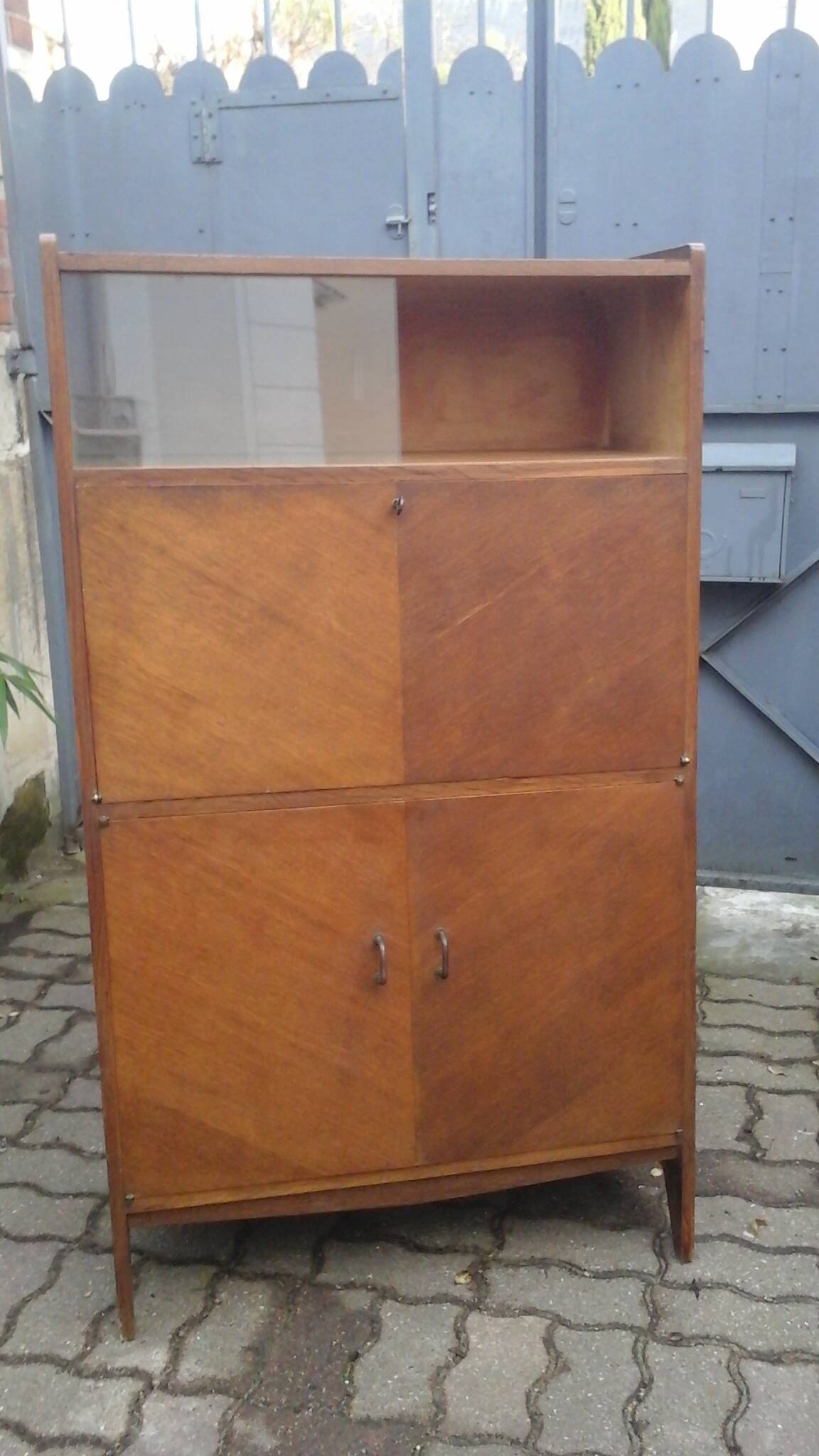 Vintage oak secretary 70