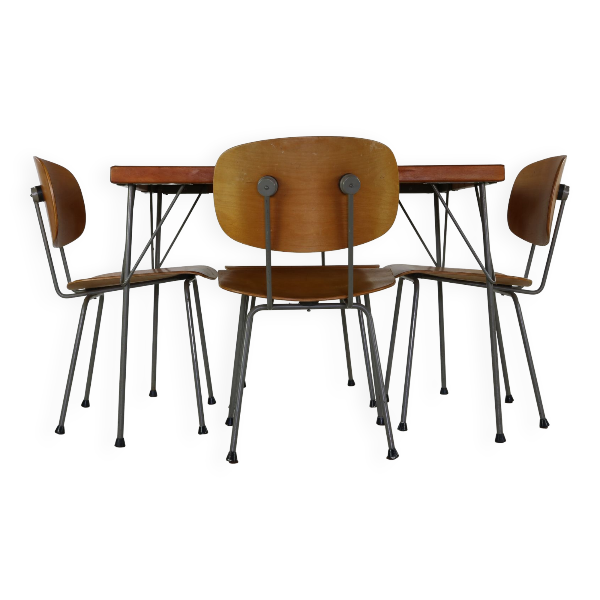 Dutch design dining set by Rietveld for Gispen Holland