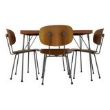 Dutch design dining set by Rietveld for Gispen Holland