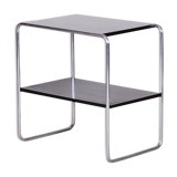 Black Bauhaus Side table - 1930s Czechia
