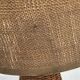 Rattan lamp and jute lampshade