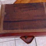 Beech bedside tables. 1930s Art Deco.