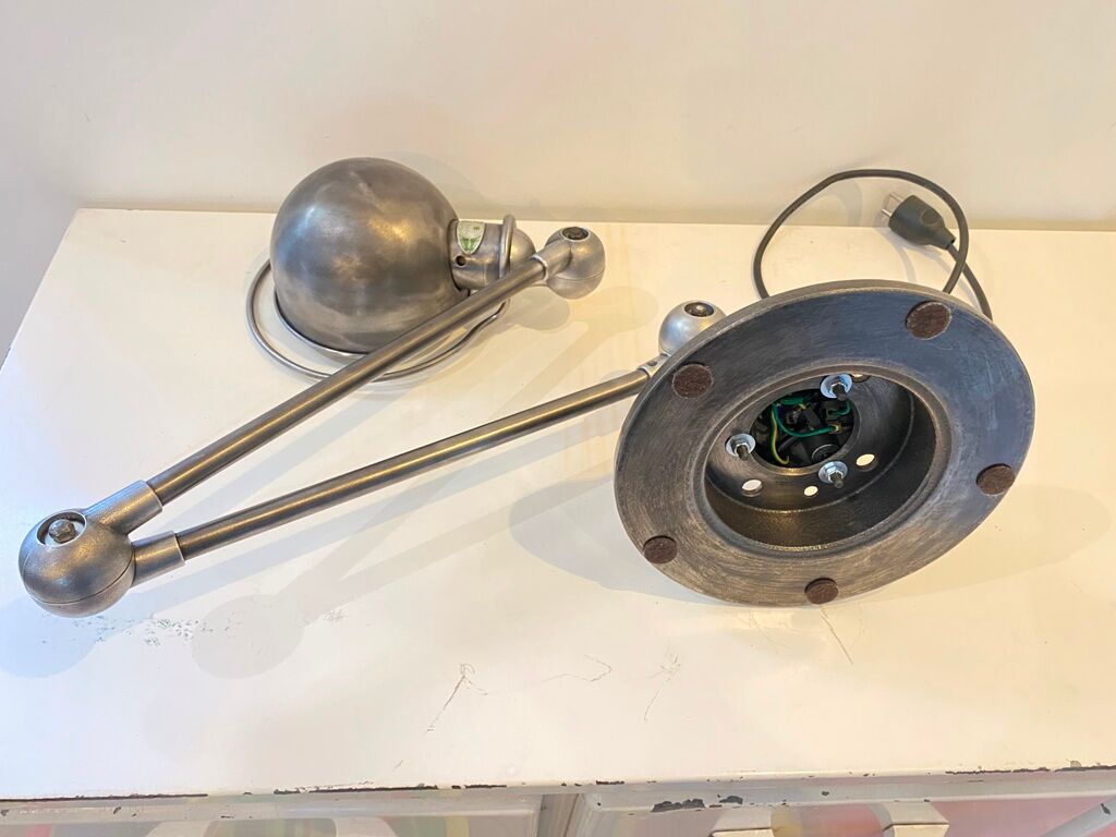 Jieldé desk lamp 2 arms 40cm industrial graphite Jean Louis Domecq