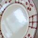 6 assiettes anciennes peintes à la main décor cerise
