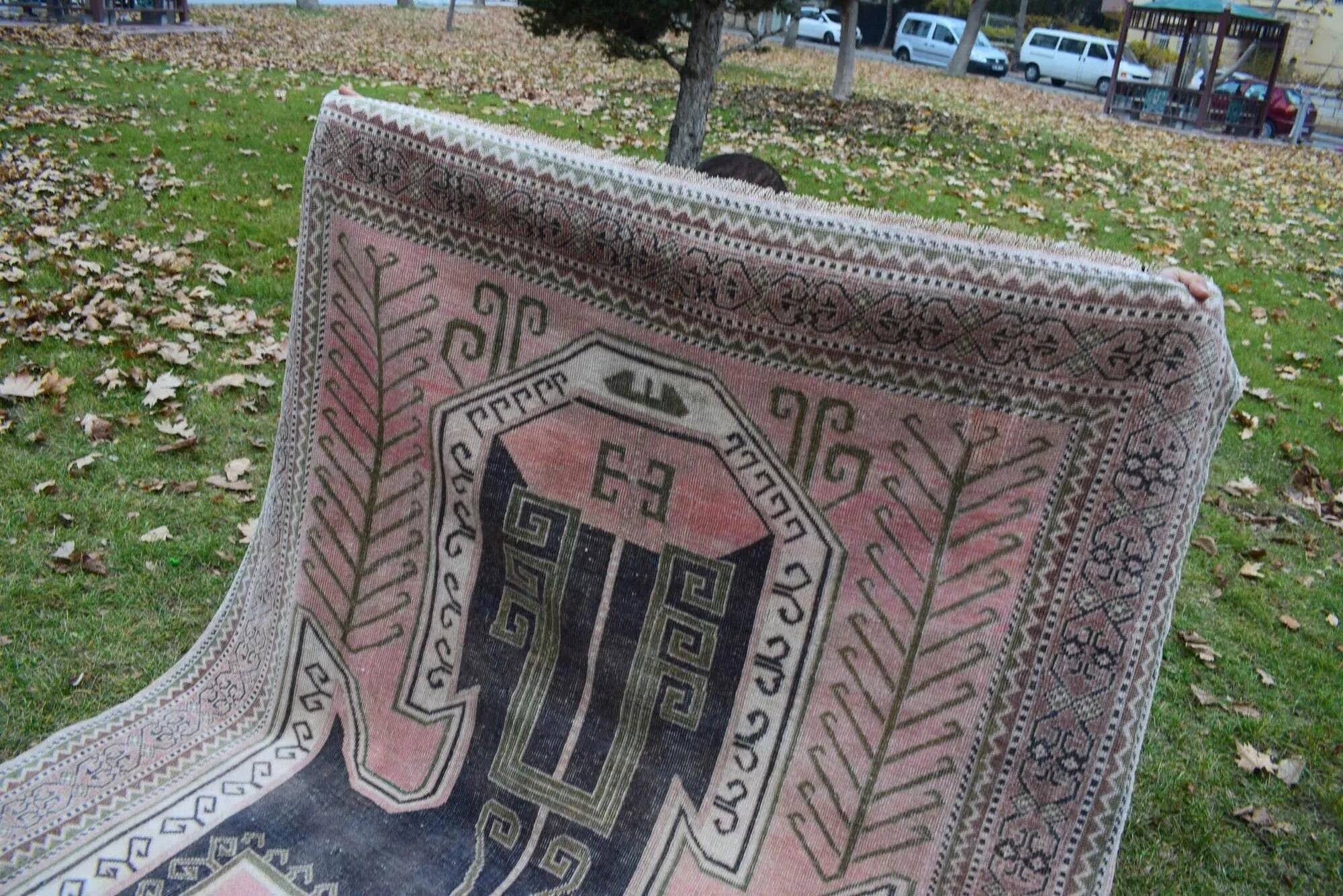 Vintage Turkish hallway rug 170x350 cm