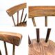 Chaise vintage en bois avec dossier à barreaux, style classique rustique 60