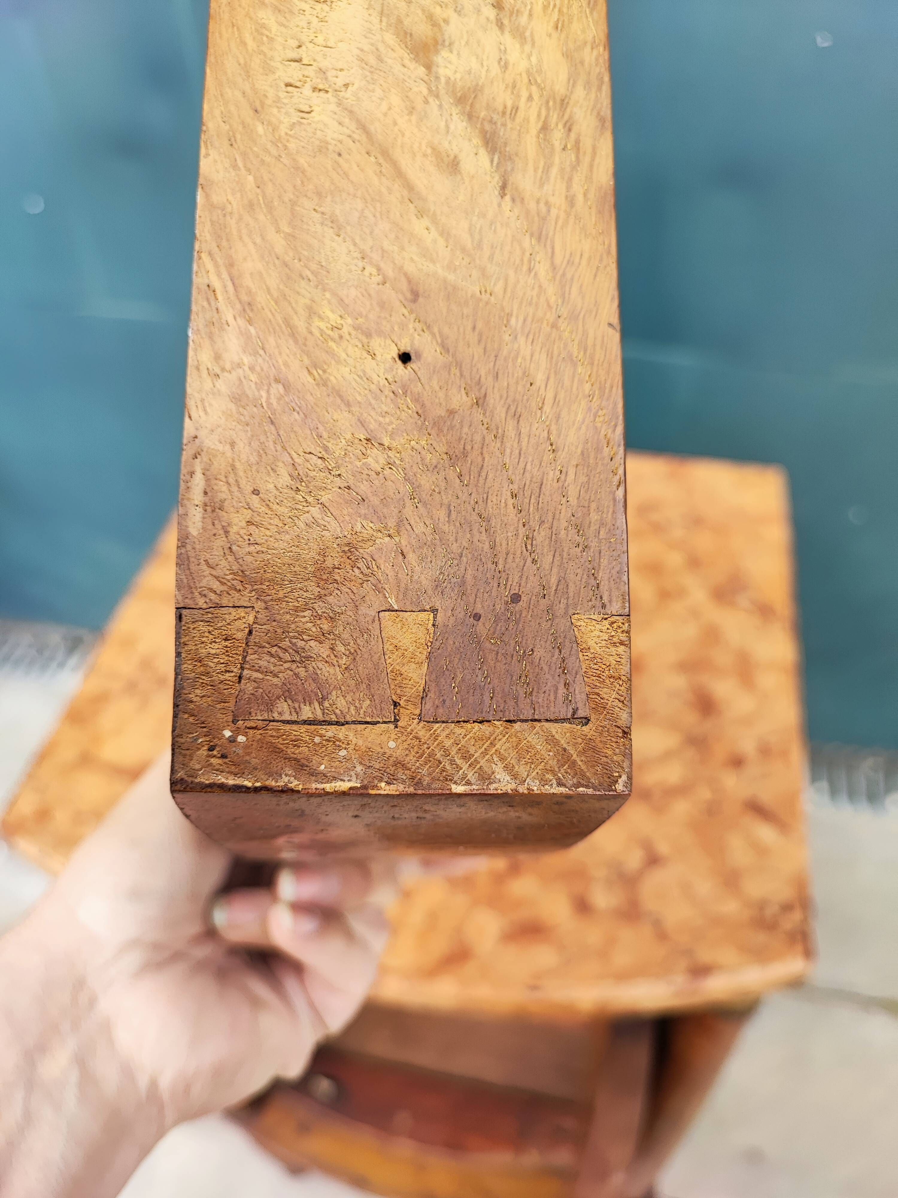 Empire style bedside table marble top