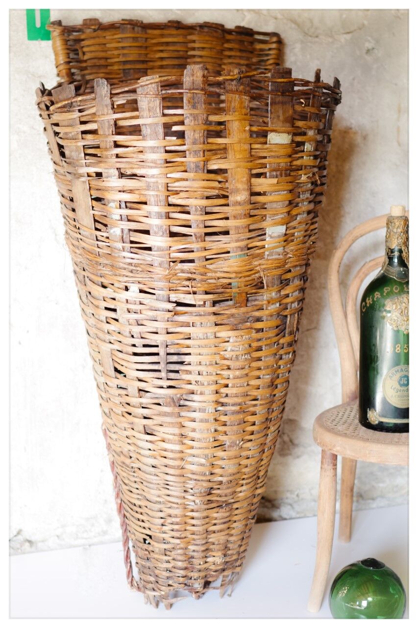 Rattan basket - harvester hood