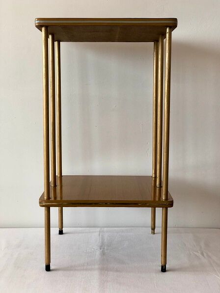 Vintage pedestal table in formica 60s