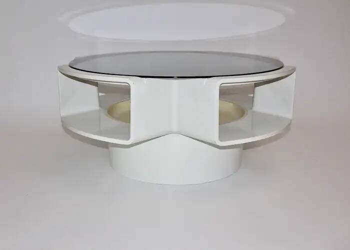 Vintage UFO Coffee Table • Jean Maneval • Space Age • 1970