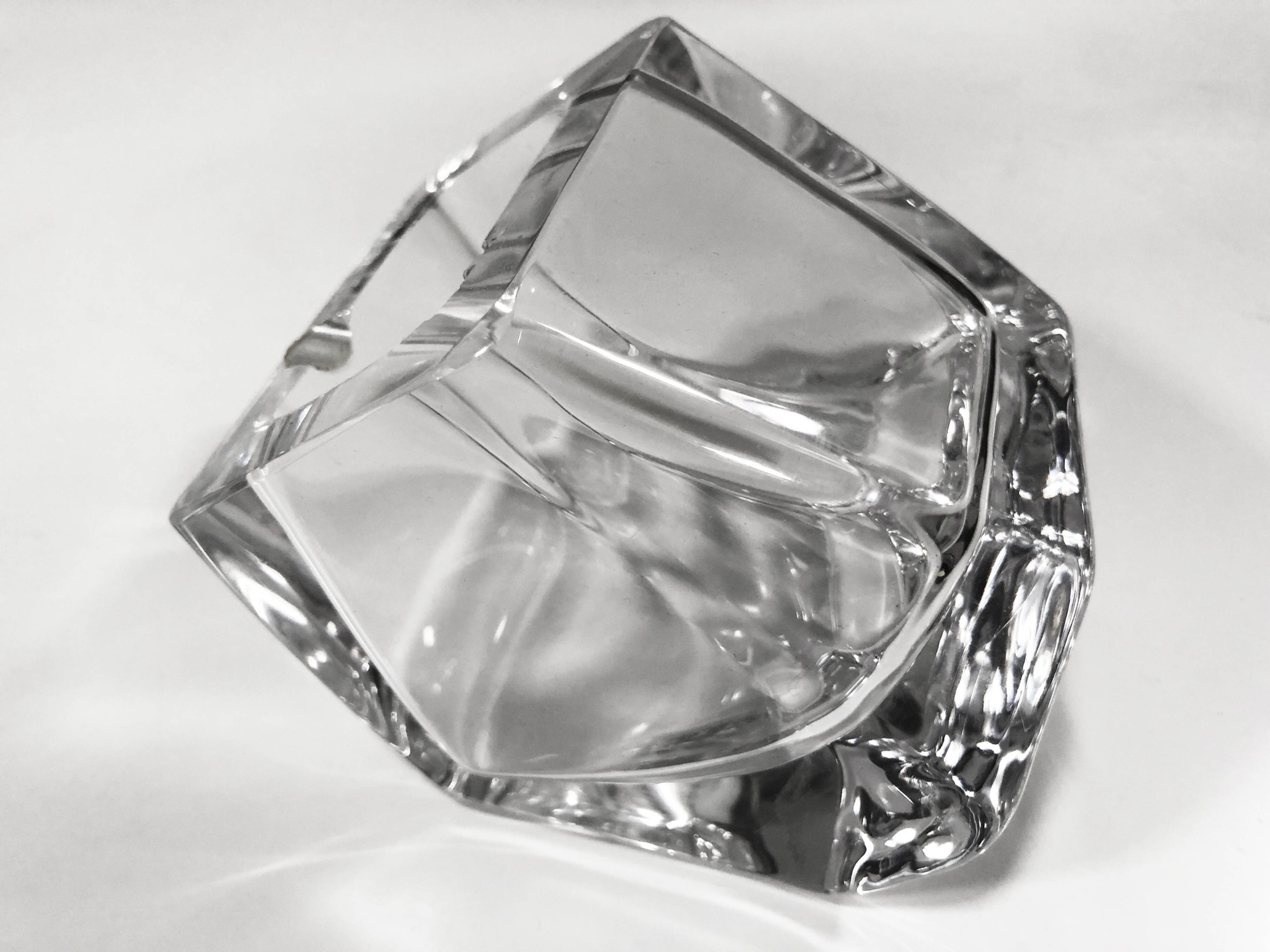Vintage Ashtray • Pen Holder • Crystal • Daum France • 1970